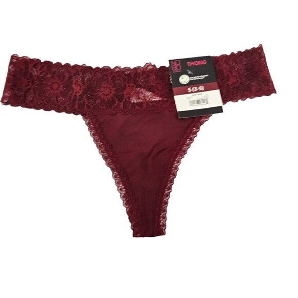 NO Boundaries NOBO Micro Lace Trim 3-Pack Thong Panties – Size Small NWT - Picture 2 of 11